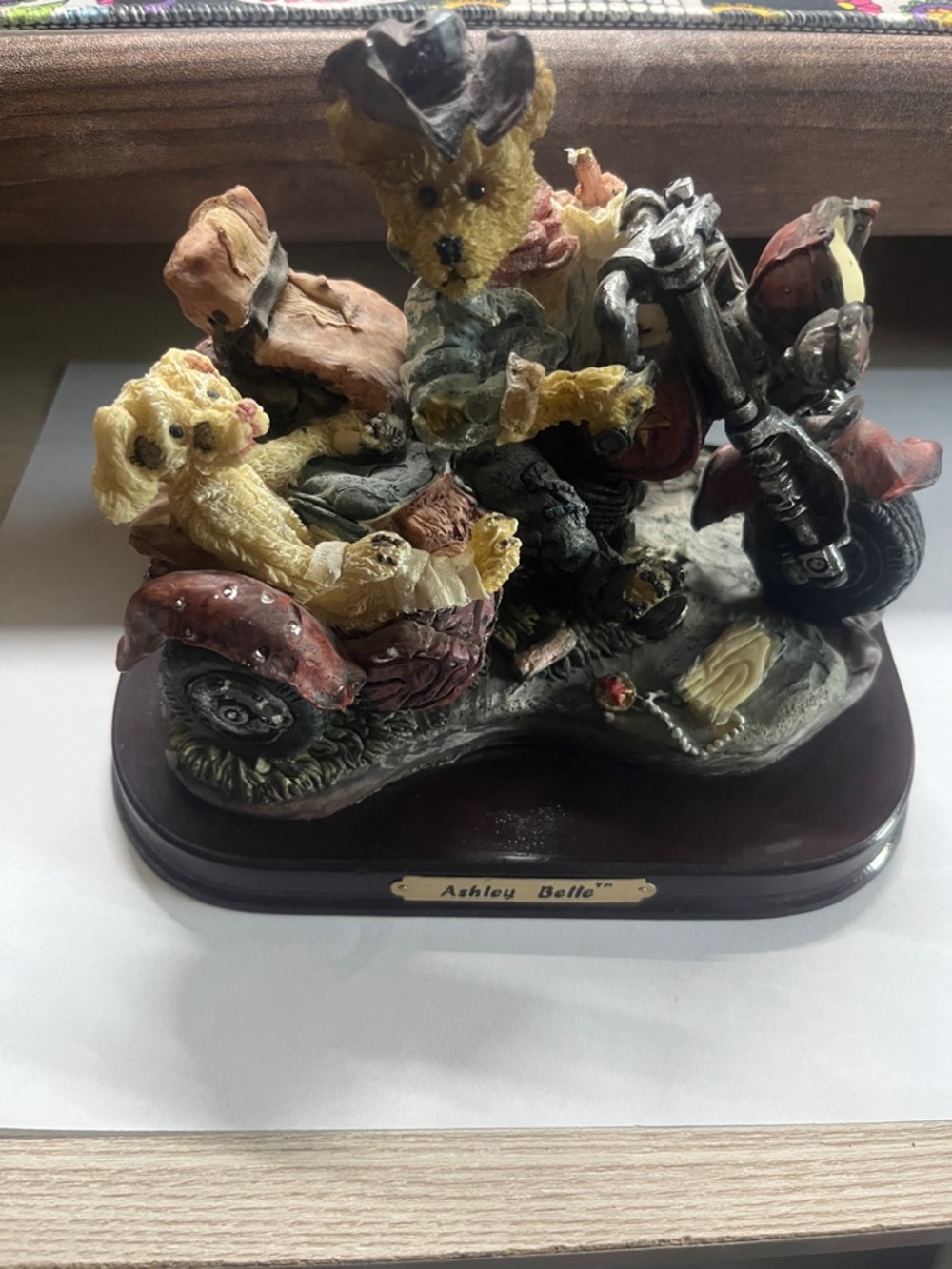 3 for $70- Ashley Belle Bear on Motorcycle Figurine